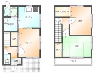 2LDKの間取り画像