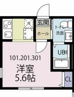 ベイヒルズK 戸部【2階】の間取り