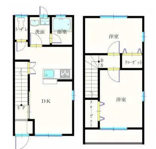 2LDKの間取り画像