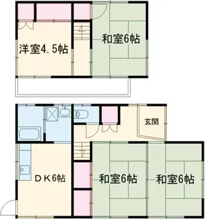 兵庫県加古川市平岡町新在家【一戸建】の間取り