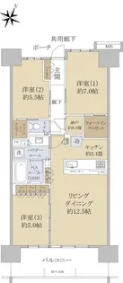 シティテラス千里桃山台【15階】の間取り