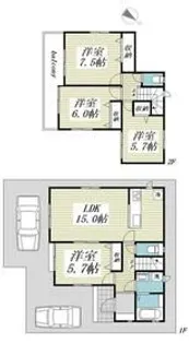 埼玉県川越市大字安比奈新田【一戸建】の間取り