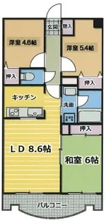 クオリアテラス千人町【2階】の間取り
