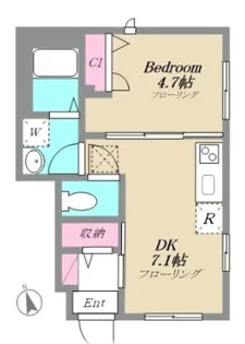 東京都板橋区常盤台3【アパート】の間取り