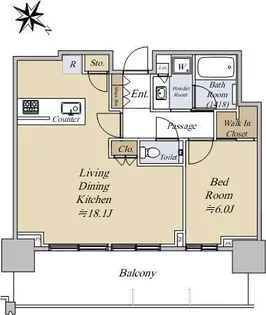 ベイシティタワーズ神戸WEST【22階】の間取り