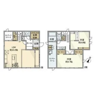 愛知県名古屋市緑区細口3【一戸建】の間取り