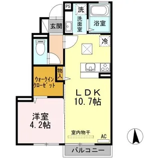 グレーシア【1階】の間取り