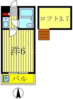 ジュネパレス新松戸第32【1階】の間取り