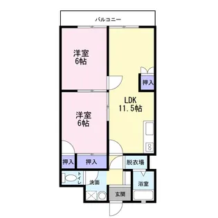 アーバンステージ七番館【2階】の間取り