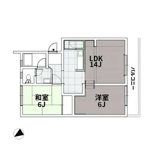 福岡県久留米市江戸屋敷1【マンション】の間取り
