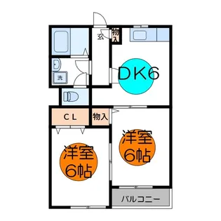 カーサファミール【2階】の間取り