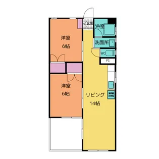アヴィオン岐阜【3階】の間取り