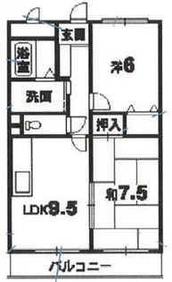 コーポ木内【1階】の間取り