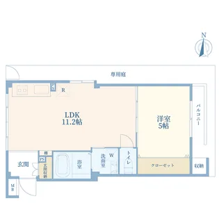 北千束コーポラス【1階】の間取り
