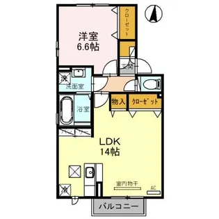 第6グリーンハイツ【2階】の間取り