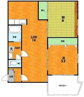 ルサンティエ【3階】の間取り