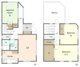 千葉県松戸市五香7【一戸建】の間取り