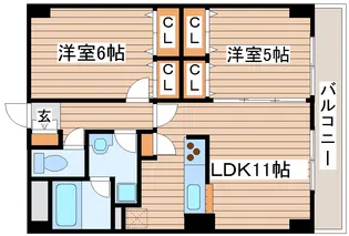 ハピナ【5階】の間取り