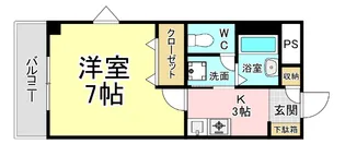 福岡県北九州市小倉南区田原新町3【マンション】の間取り