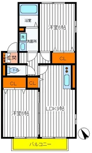 東京都日野市東豊田1【アパート】の間取り