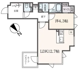 神奈川県川崎市多摩区登戸【マンション】の間取り