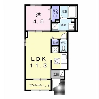 エアリー【1階】の間取り