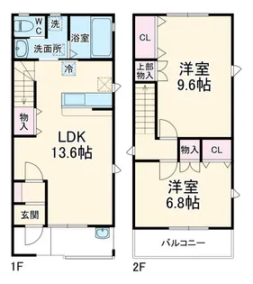 静岡県湖西市新居町中之郷【一戸建】の間取り