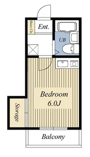フラットフィールドII【1階】の間取り