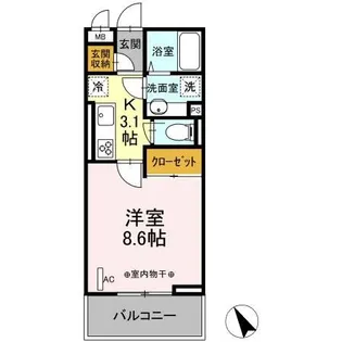 Grand station 宮上I【2階】の間取り