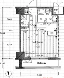 Le lion Freyer南砂west【6階】の間取り