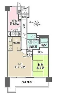 川口パークハウス【7階】の間取り