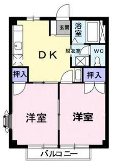 コーポサンスカイ【2階】の間取り