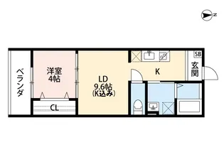 大阪府大阪市東成区大今里1丁目【アパート】の間取り