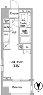 コンフォリア大森DEUX【8階】の間取り