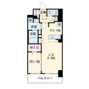 大阪府大阪市北区同心2【マンション】の間取り