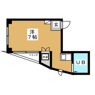 柳コーポ第1【2階】の間取り