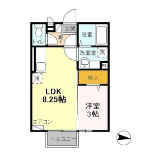 ロワジールIII【2階】の間取り