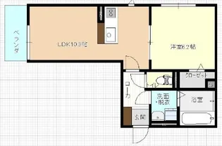 岡山県倉敷市徳芳【アパート】の間取り