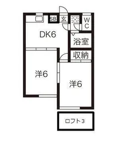 レオパレス沖野第3【2階】の間取り