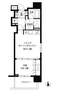 KDXレジデンス芝公園【6階】の間取り