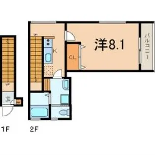Prendre【2階】の間取り