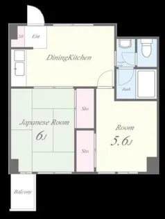 メゾン福嶋【2階】の間取り