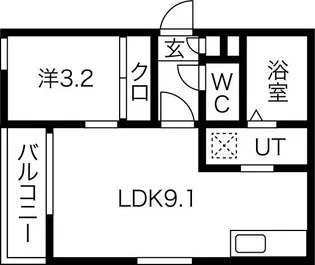 REGALEST金山【3階】の間取り
