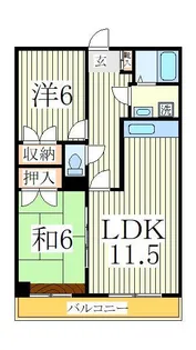 ポルシェ柏【1階】の間取り