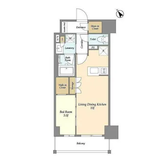テラス横浜鶴見【11階】の間取り