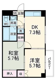 HILLSIDE東川口【1階】の間取り