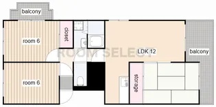 レインボー二女子【1階】の間取り