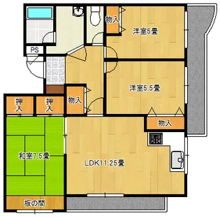 アネックスOSAWA【5階】の間取り