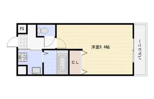 大阪府大阪市平野区背戸口4【マンション】の間取り