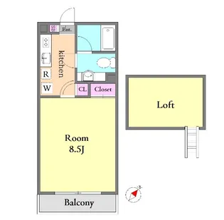 パステロ・I【2階】の間取り